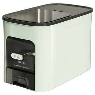 櫥櫃式計量儲米桶, 綠色, 1個