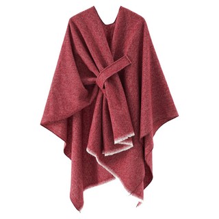 DMELD 女性薄款長版披肩斗篷