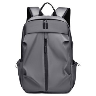 Elsso 筆電 平板 分隔收納 日常防水 多口袋 商務 旅行用 大尺寸 大容量 後揹包, 灰色