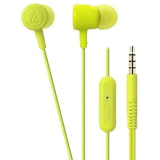 audio-technica 鐵三角 觸控降噪 3.5mm 有線耳機 ATH-CKL220iS 淺綠色