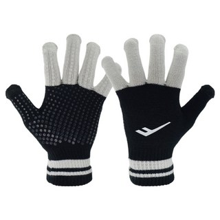 프로스펙스 에센셜 스마트터치 축구 러닝 방한 니트장갑 양손착용 세트, 블랙, 1세트