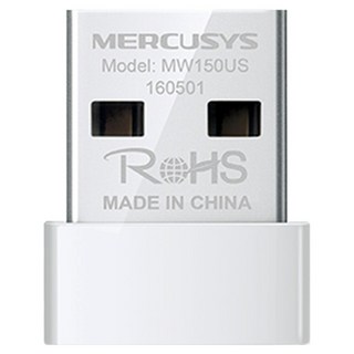 MERCUSYS 水星網路 N150 Nano USB Adpter, 1個, MW150US, 白色