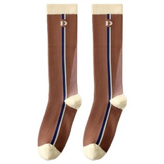 用心 女性專用網球高爾夫跑步壓力襪, 棕色, 1個