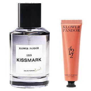 KLOWER PANDOR 台灣公司貨 自然疊香組 印記玫瑰香水 + 潘朵拉的秘密香水滋潤護手霜, 1套