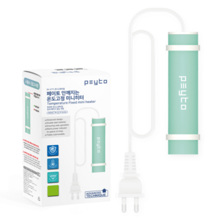 페이토 안깨지는 온도고정 미니히터 25W 플러그타입 PK-SL25M, 1개