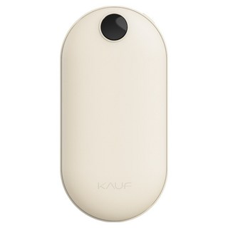 카프 LED 휴대용 충전식 대용량 잔량표시 온도조절 양면 발열 손난로 보조배터리 10000mAh, KF-HW1, 베이지