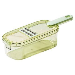 帶籃刨絲器 6刀 1.5L, 1個, 綠色