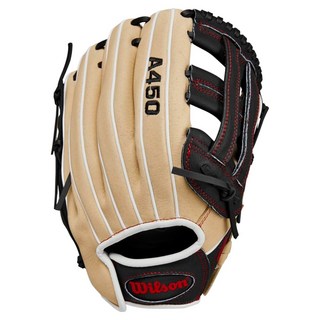 Wilson A450 外野手手套 右投用 WBW10147612, 1個, 金色