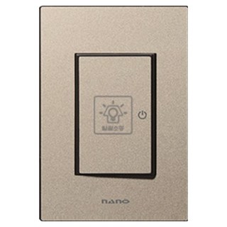 nano Monogold 簡約現代設計 獨特色彩 室內裝潢 一鍵總關開關 黑色, 1個