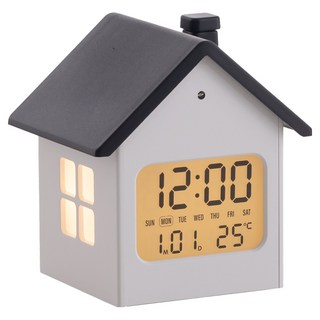 FLaiTO Lumihome 裝飾LCD桌鐘, 黑色