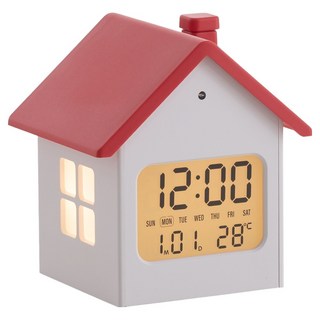 FLaiTO Lumihome 裝飾LCD桌鐘, 紅色