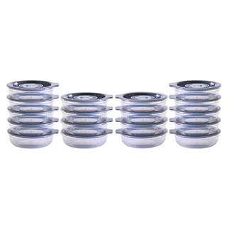 EASY&FREE EasyCook 微波爐冷凍飯保存容器 450ml, 灰色, 18個