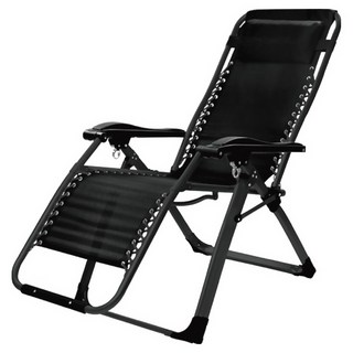 KOLKO 單人午睡折疊椅 A0192-1, 黑色方管