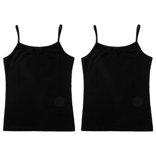 BASE ALPHA ESSENTIALS 棉質彈性基本款細肩帶背心 2件組