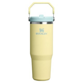 STANLEY 台灣公司貨 經典系列 IceFlow 手提吸管杯2.0, 0.88L, 萊姆黃, 1個