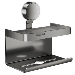 吸盤衛生紙置物架 單向, 灰色, 1個