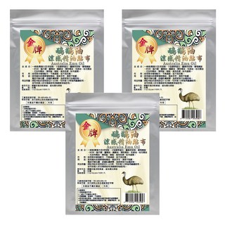 金牌 一條根鴯鶓油涼感精油貼布, 10片, 3包