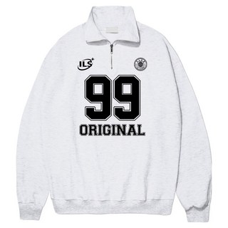 ILLUSO 男女通用 Original99 柔軟特厚雙面半拉鍊Anorak大學T