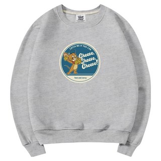 ILLUSO 男女通用 湯姆貓與傑利鼠 起司傑利 圓領大學T