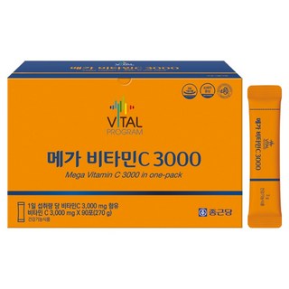 바이탈프로그램 종근당 바이탈 프로그램 메가비타민C 3000 90p, 270g, 1개