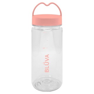 블루바 눈금표시 트라이탄 하트캡 쉐이커 보틀, 1개, 350ml, 핑크