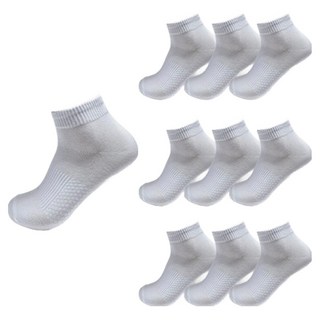 CAPACCI 氣墊迷你運動防滑襪, 白色, 10個