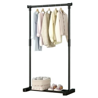 Roy 簡約設計單桿低款衣架, 黑色