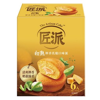 匠派 初熟檸香乳酪口味派/蛋糕 6個, 114g, 1盒