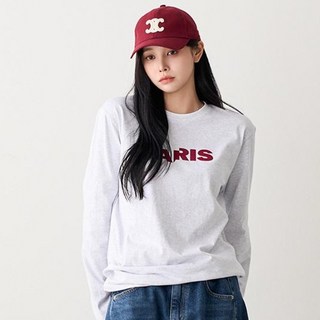 Pippin 女款巴黎天鵝絨標誌長袖T恤 #112503