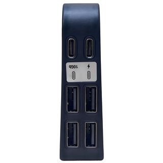 PGTECH PS5 SLIM主機 專用USB擴展器 六合一HUB, 1個, GP-524, 黑色