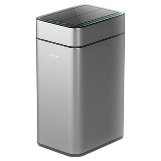 OnHue 智慧感應霓虹低噪音自動開合動作感應垃圾桶 20L OHTC-20S, 銀色