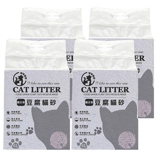 咪咪貓砂 CAT LITTER 豆腐貓砂/輕植系貓砂/除臭貓砂/植物貓砂, 6L, 薰衣草, 4包