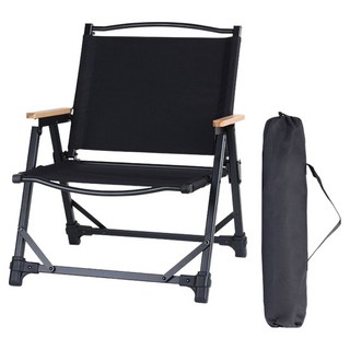 可拆便攜摺疊椅 附收納袋, 黑色, 1個