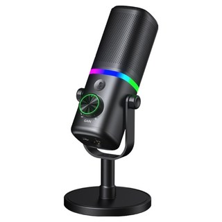 DTAudio 專業版動圈桌上型麥克風, 黑色, PC-DT01