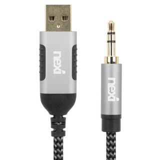 넥시 TYPE A TO 3 5 AUX M 케이블 NX1495, 1개, 2m