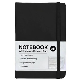 모더너리 A5 하드커버 업무용 플래너 만년 다이어리, 미드나잇 블랙, 1개