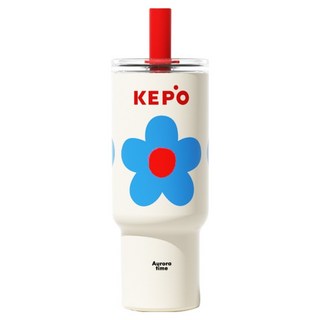 KEPO 靈感吸管杯 316L不銹鋼 KC013, 1個, 700ml, 慵懶夏日