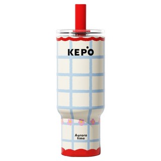 KEPO 靈感吸管杯 316L不銹鋼 KC013, 1個, 700ml, 赫拉的花園