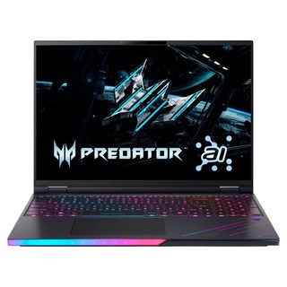 acer 宏碁 Predator 16" WQXGA IPS 240Hz/Ultra 7 255HX/NVIDIA RTX 5070 8G, 黑色, 512GB, 16GB, Windows 11, PHN16-73-78D0