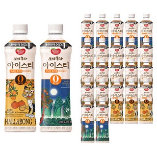 동원보성홍차 한라봉 아이스티 랜덤발송, 500ml, 24개