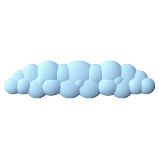 마루나루 프리미엄 편안한 키보드 손목 받침대, 스카이, 1개