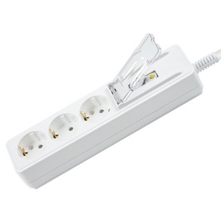 韓國 DOnGYAnG 高容量 ELB 漏電斷路器 3孔延長線 DYM-HB3E(SC), 1個, 白色, 1.5m