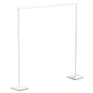 ONE HOUSE 艾加3in1鐵製多功能兩用折疊曬衣架 經典款 A款 OH-K131, 方底月光白