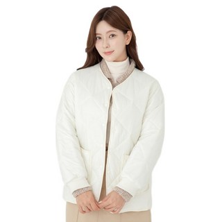 BASE ALPHA ESSENTIALS 女款寬鬆版型外口袋菱格紋絎縫夾克