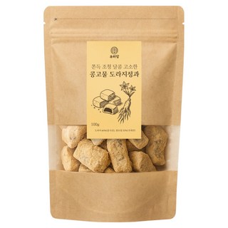 유하담 쫀득조청 달콤 고소한 콩고물 도라지정과, 100g, 1개