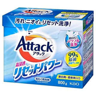 Attack 一匙靈 日本境內款 高浸透酵素洗衣粉, 1個, 800g