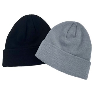 vian 大尺寸大頭簡約素色毛帽 2入組