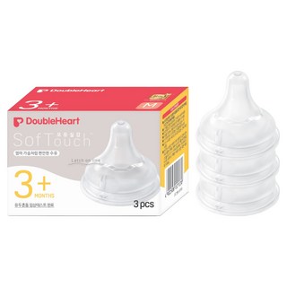 더블하트 모유실감 3세대 젖꼭지 3p, M, 1개