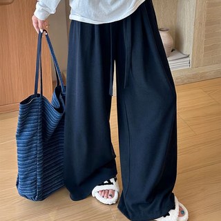 Goodif 女款飄逸柔軟垂墜感寬鬆針織寬褲