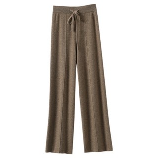 安達羅美 女款舒適腰圍鬆緊帶針織寬褲